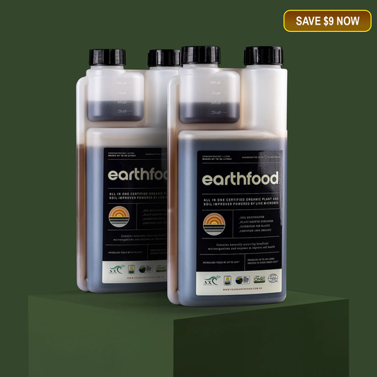 Earthfood Life – 2L Twin Pack Certified Organic Living Soil Microbial System